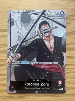 RORONOA ZORO 25TH ANNIVERSARY ALT ART OP01-001 - ONE PIECE CARD GAME - Image 1
