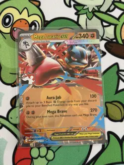 Mega Lucario ex 077/132 - Prize Pack Series Card - Image 2