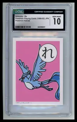 CGC 10 Articuno Re 1999-02 Japanese Karuta Pokemon Playing Cards TCG Rare - Image 1