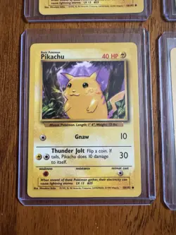 Pokemon TCG Pikachu Base Set Regular Card 58/102 NM Lot of 4 1999 Vintage Rare - Image 5