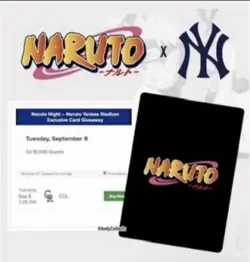 Naruto X Yankees TCG Bandai Promotional Card - PRESALE SEPTEMBER 8 - Image 1