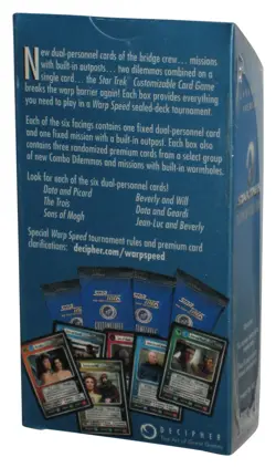 Star Trek Enhanced Premiere Customizable Card Game Expansion Packs Box 9781582364827 - Image 2