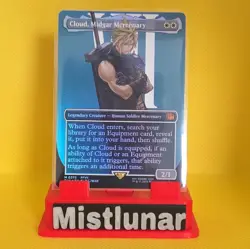 MTG Final Fantasy Cloud, Midgar Mercenary 0375 Borderless Foil Mythic - Image 1