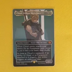 MTG Final Fantasy Cloud, Midgar Mercenary 0375 Borderless Foil Mythic - Image 4