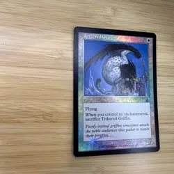 Tethered Griffin Foil 1999 Urza's Destiny MTG Card Unplayed, Near Mint Condition - Image 3