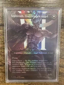 Sephiroth, Fabled SOLDIER (0382) (Borderless) Final Fantasy Foil. MTG Magic - Image 2