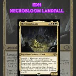 EDH - Necrobloom Landfall, MTG Commander Deck, Bracket 2 - Image 1