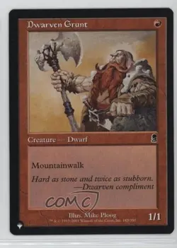 Dwarven Grunt (Odyssey) Magic: The List Mystery Booster #185 - Image 1