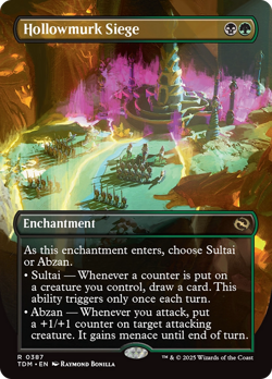 x1 Hollowmurk Siege TDM MTG 387 BORDERLESS RARE M/NM 1x - Image 1