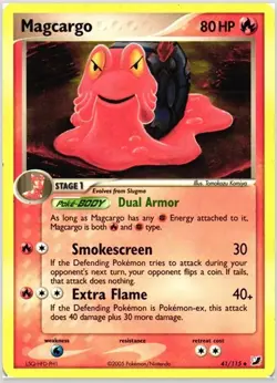 Magcargo 41/115 Uncommon Unseen Forces Pokemon - Image 1