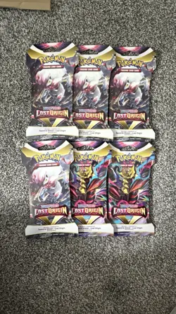 6x Pokemon TCG Sword & Shield - Lost Origin Sleeved Booster Pack ✅FAST DELIVERY✅ - Image 1