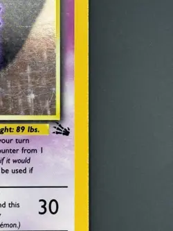 Gengar 05/62 - Vintage Pokemon Fossil Set - Unlimited Non Holo - LP+ - Image 2