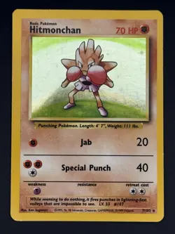 Hitmochan 07/102 - Vintage Pokemon Base Set - Holo Unlimited - MP - Image 1