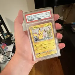 The Pokemon Company Pikachu SM Black Star Promo Holo PSA 8 SM162 60 HP English - Image 3