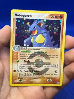 2004 Pokemon FireRed & LeafGreen Nidoqueen 9/112 Reverse Holo Rare MP/HP - Image 2