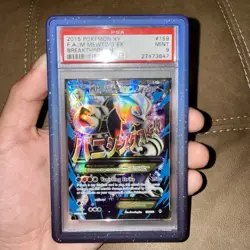 2015 Pokemon XY BREAKthrough M Mewtwo EX 159/162 Full Art Holo PSA 9 - Image 1