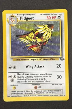 1999 Pokemon Jungle Pidgeot Holo 8/64 LP WOTC Vintage - Image 1