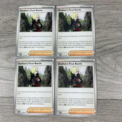4x playset - Gladion's Final Battle 075/084 Pokemon TCG Pitch Black Near Mint - Image 1