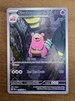 IN HAND - Slowbro 90/84 Illustration Rare Pokemon Mega Pitch Black Pre Release - Image 1