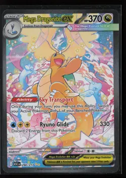 Mega Dragonite ex 290/217 Special Illustration Rare Ascended Heroes Pokemon Holo - Image 1