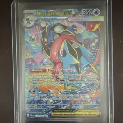 Mega Greninja EX 116/086 BREAKpoint Full Art Holo Ultra Rare 350 HP Pokemon - Image 1