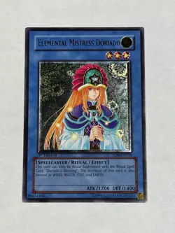 YUGIOH! EURO Elemental Mistress Doriado TLM-EN034 Ultimate Rare 1st Edition LP - Image 1