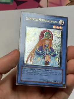 YUGIOH! EURO Elemental Mistress Doriado TLM-EN034 Ultimate Rare 1st Edition LP - Image 3