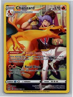 Charizard TG03/TG30 Lost Origin Trainer Gallery Pokemon MP (Dented Top Edge) - Image 1