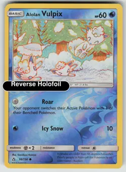 Pokemon - Alolan Vulpix - Reverse Holofoil [SM05 - 30/156 Near Mint] - Image 2