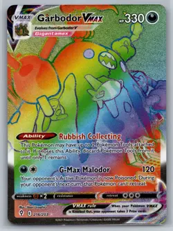 GARBODOR VMAX EVOLVING SKIES SECRET RARE 216/203 POKEMON TCG - Image 1