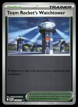 Team Rocket's Watchtower 180/182 Destined Rivals Pokemon Reverse Holo NM - Image 1