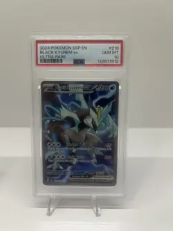 2024 Pokemon TCG Sv08 Surging Sparks Black Kyurem ex 218/191 Eng Holo PSA 10 - Image 1