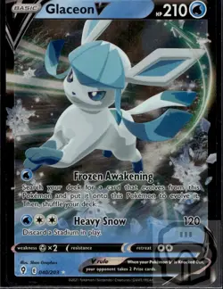 Glaceon V 040/203 Holo V Rare Evolving Skies Pokemon Holo NM/M - Image 3