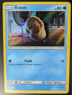 POKEMON Meisterdetektiv Pikachu Enton 7/18 HOLO deutsch NM - Image 1