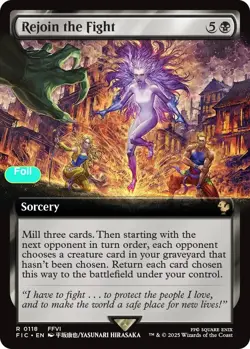 Rejoin the Fight (Extended Art) - Foil - FIC - 118 NM/LP - Image 1