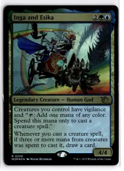 Inga and Esika 229 Rare March of the Machine Magic: The Gathering Foil Near Mint - Image 1