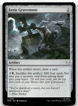 Eerie Gravestone #163 (NM) Spider-Man SPM Magic MTG - Image 1