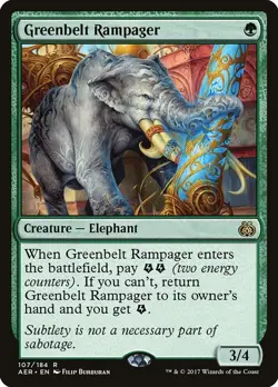 NM - Greenbelt Rampager [AER - 107] Aether Revolt - Image 1