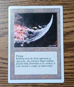 MTG Revised Dancing Scimitar NM - Image 1