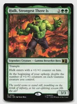 Hulk, Strongest There Is 724 Commander: Marvel Super Heroes MTG g NM - Image 1