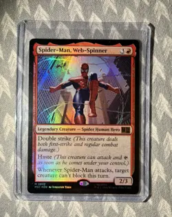 Spider-Man, Web-Spinner Foil - Mythic - Commander: Marvel Super Heroes MTG NM+ - Image 1