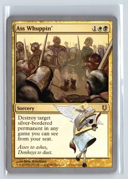 ASS WHUPPIN' – MTG Magic the Gathering Card – Unhinged – Rare - Image 1