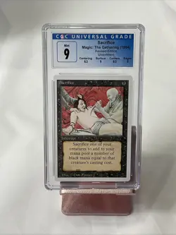 CGC 9 - SACRIFICE - Revised Graded MTG Magic the Gathering Card - Image 1