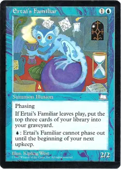 (2X) Ertai's Familiar Weatherlight Rare – MTG Magic the Gathering Card - Image 1
