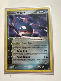 Pokemon TCG Team Aqua's Kyogre Regular Rare Card 3/95 - Image 1