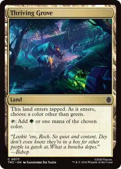 4x Thriving Grove - Surge Foil MTG - Commander: Teenage Mutant Ninja Turtles - N - Image 1
