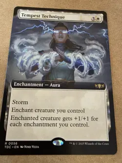 Tempest Technique - Regular (Extended Art) Commander: Tarkir: Dragonstorm - Mtg - Image 1