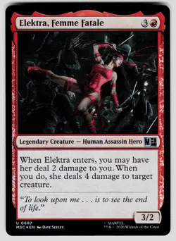 MTG Elektra, Femme Fatale Foil U MSC 687 NM - Image 1