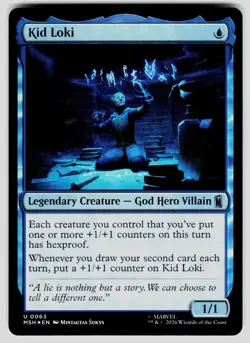 MTG Kid Loki Foil U MSH 63 NM - Image 1