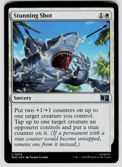 MTG Stunning Shot Foil U MSC 610 NM - Image 1